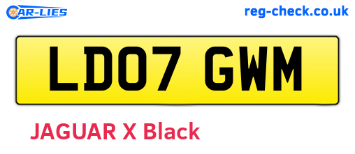 LD07GWM are the vehicle registration plates.