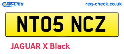 NT05NCZ are the vehicle registration plates.