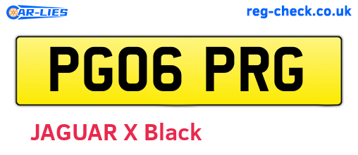 PG06PRG are the vehicle registration plates.