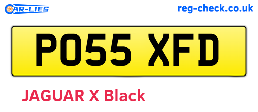 PO55XFD are the vehicle registration plates.