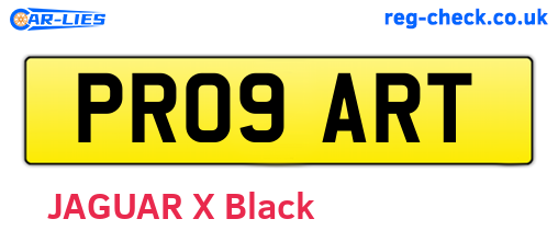 PR09ART are the vehicle registration plates.