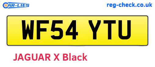 WF54YTU are the vehicle registration plates.