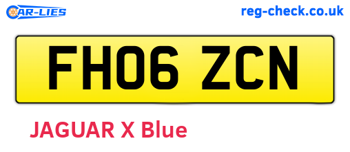 FH06ZCN are the vehicle registration plates.