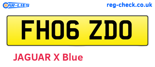 FH06ZDO are the vehicle registration plates.