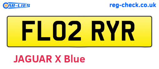 FL02RYR are the vehicle registration plates.