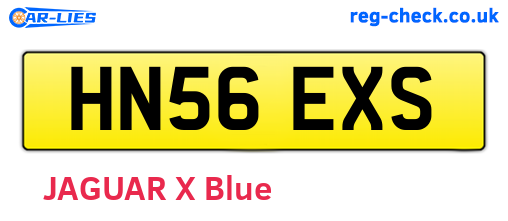 HN56EXS are the vehicle registration plates.