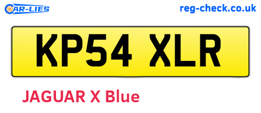 KP54XLR are the vehicle registration plates.
