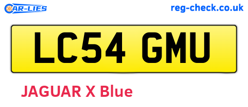 LC54GMU are the vehicle registration plates.