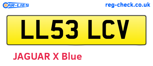 LL53LCV are the vehicle registration plates.