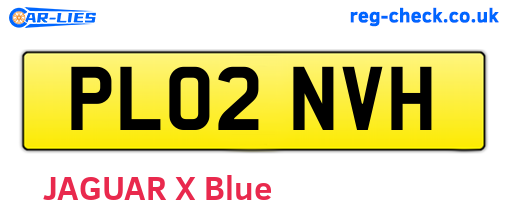PL02NVH are the vehicle registration plates.