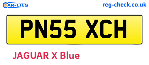 PN55XCH are the vehicle registration plates.