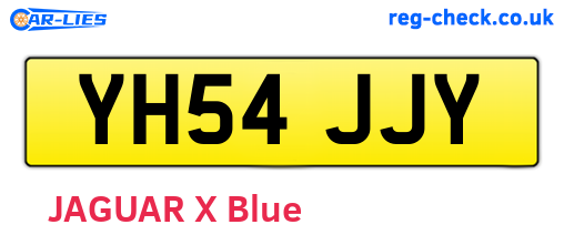 YH54JJY are the vehicle registration plates.
