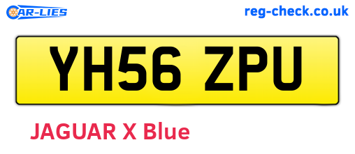 YH56ZPU are the vehicle registration plates.