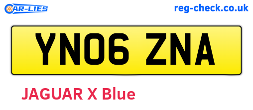YN06ZNA are the vehicle registration plates.