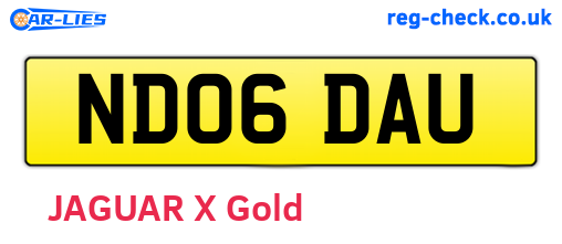 ND06DAU are the vehicle registration plates.