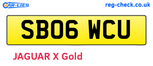 SB06WCU are the vehicle registration plates.