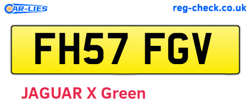 FH57FGV are the vehicle registration plates.