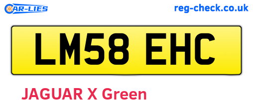 LM58EHC are the vehicle registration plates.