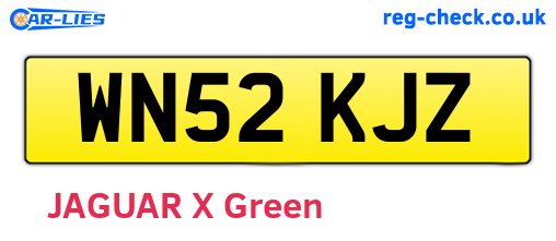 WN52KJZ are the vehicle registration plates.