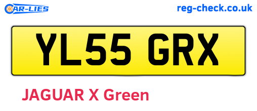 YL55GRX are the vehicle registration plates.