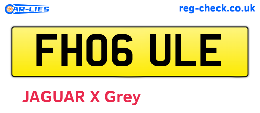 FH06ULE are the vehicle registration plates.