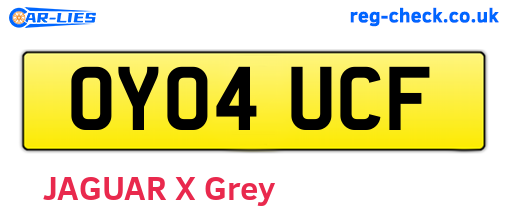OY04UCF are the vehicle registration plates.