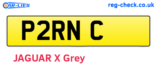 P2RNC are the vehicle registration plates.