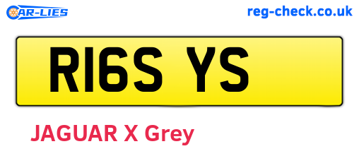 R16SYS are the vehicle registration plates.
