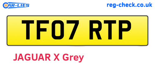TF07RTP are the vehicle registration plates.