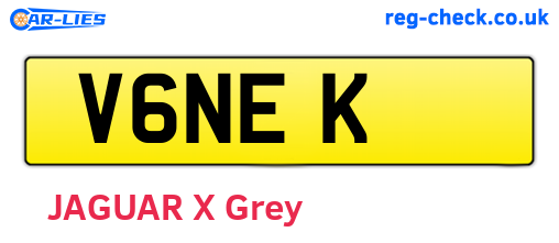 V6NEK are the vehicle registration plates.
