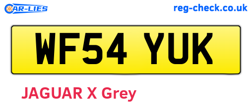 WF54YUK are the vehicle registration plates.