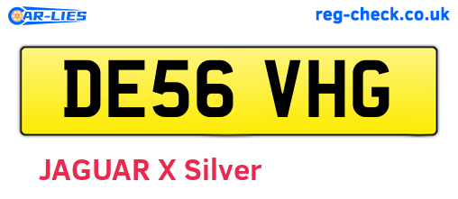 DE56VHG are the vehicle registration plates.