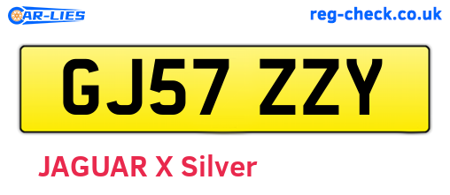 GJ57ZZY are the vehicle registration plates.