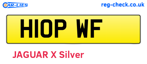 H10PWF are the vehicle registration plates.