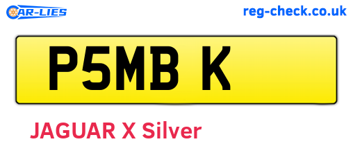 P5MBK are the vehicle registration plates.