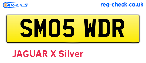 SM05WDR are the vehicle registration plates.