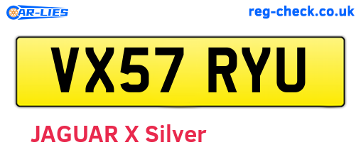 VX57RYU are the vehicle registration plates.