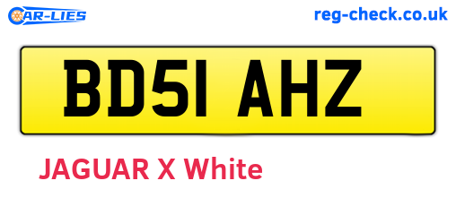 BD51AHZ are the vehicle registration plates.