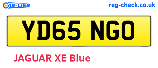 YD65NGO are the vehicle registration plates.