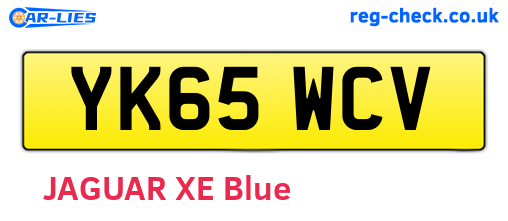 YK65WCV are the vehicle registration plates.