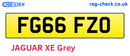 FG66FZO are the vehicle registration plates.