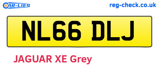 NL66DLJ are the vehicle registration plates.