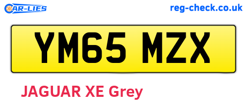 YM65MZX are the vehicle registration plates.