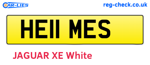 HE11MES are the vehicle registration plates.