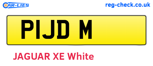 P1JDM are the vehicle registration plates.