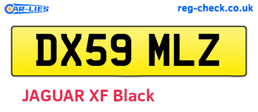 DX59MLZ are the vehicle registration plates.