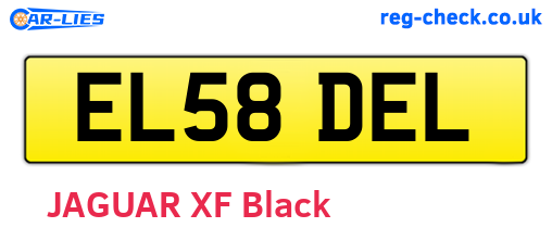 EL58DEL are the vehicle registration plates.