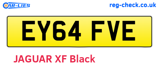 EY64FVE are the vehicle registration plates.