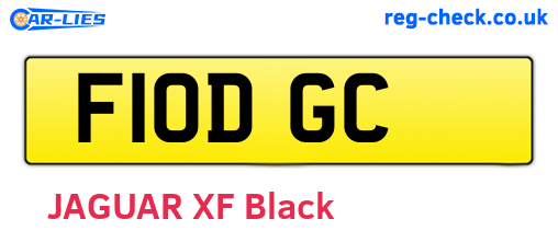 F10DGC are the vehicle registration plates.