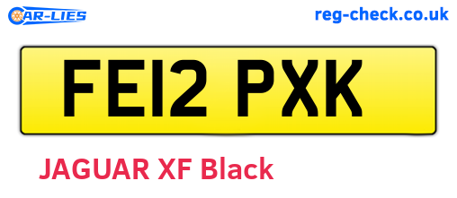 FE12PXK are the vehicle registration plates.